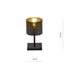 Lampa biurkowa Emibig JORDAN LN1 Czarny/GOLD 1144/LN1