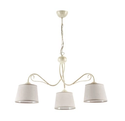 Klasyczny Żyrandol KAMELIA wys. 80cm 3xE27 15W IP20 | Ecrie