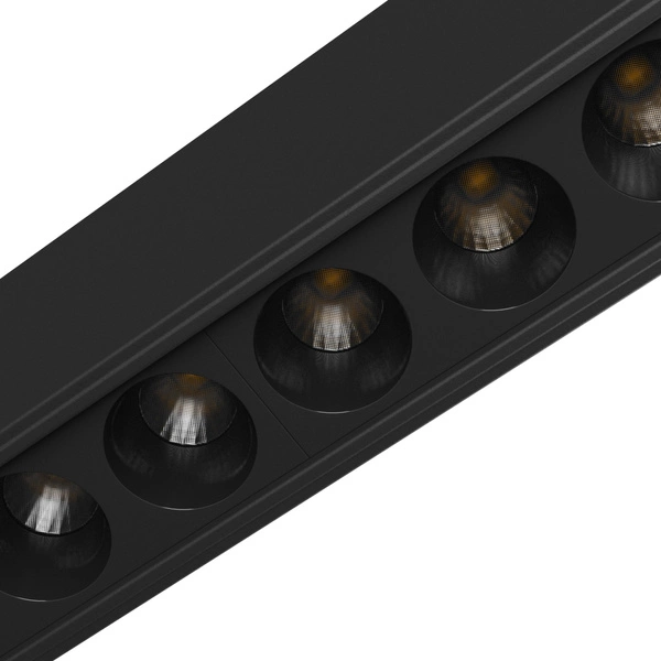 GRID S OPRAWA NATYNKOWA 12W CCT 230V 40st IP20 222x26x60mm CZARNY 5 LAT GW. SPECTRUM