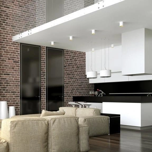 CHLOE GU10 IP20 TUBA BIAŁA ZŁOTA OCZKO NIEREGULOWANE