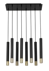 Lampa Sigma SOPEL GRAND 8 czarny/złoty lampa wisząca 33398
