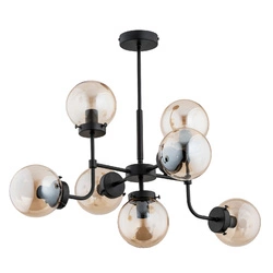 Lampa sufitowa ALFA TRANSFORMERS CZARNA 7xE14 52cm | 25747