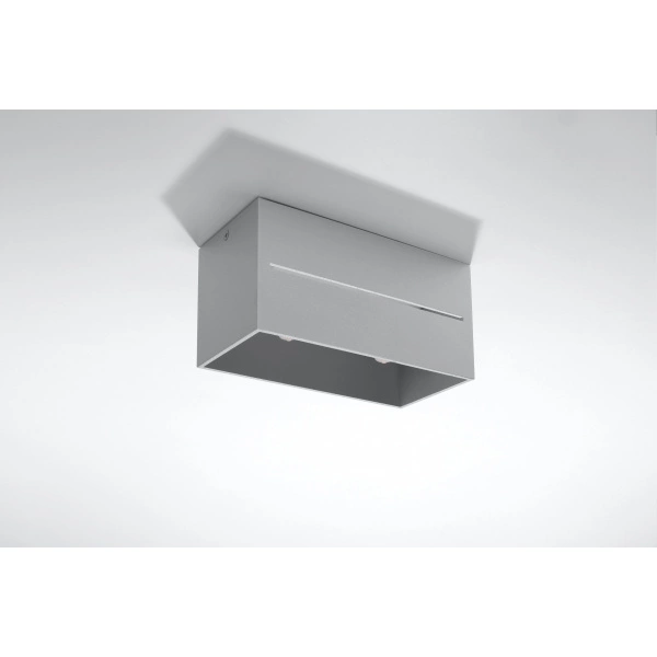 Nowoczesny plafon LOBO MAXI SL.0385 Szary 2xG9