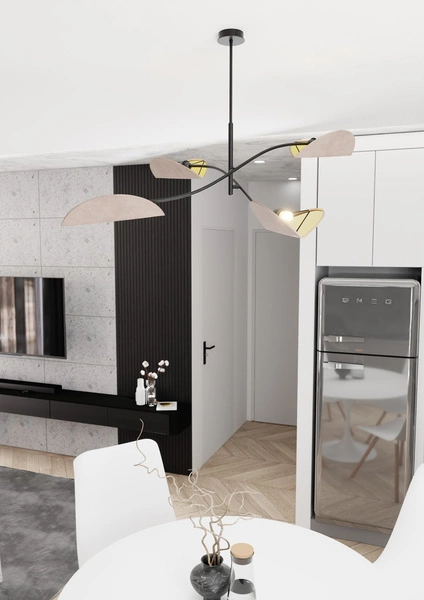 Lampa sufitowa Emibig LOTUS 4 BL GRAY 1462/4