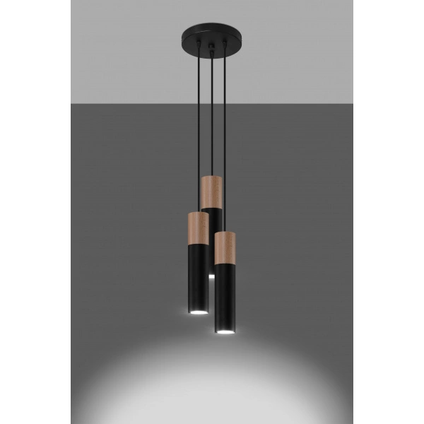 Lampa wisząca PABLO 3P SL.1014 czarna 3xGU10