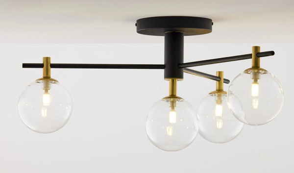 Nowoczesna Lampa sufitowa FIGARO wys. 34cm 4xG9 14W IP20 | Złoty