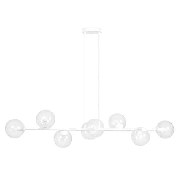 Lampa wisząca Emibig ROSSI 8 WH TRANSPARENT 877/8