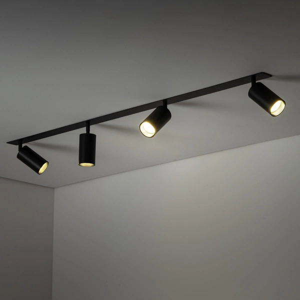 AMIS BLACK 4XGU10 PODTYNKOWY