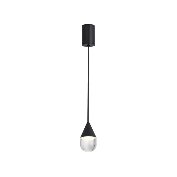 Lampa Wisząca Nata 1xLED czarna PL0104-BK