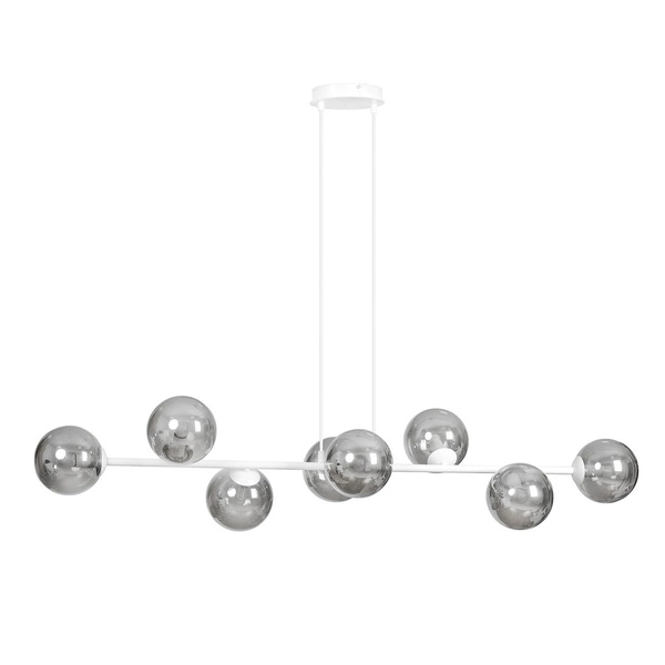 Lampa wisząca Emibig ROSSI 8 WH GRAFIT 878/8