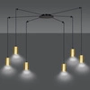Lampa wisząca Emibig TRAKER 6 BL/GOLD 526/6