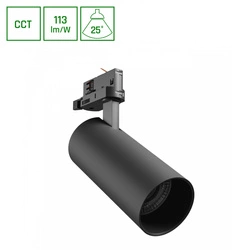 ANDROMEDA PRIME NA SZYNOPRZEWÓD 3F CCT 24W 230V 25st IP20 śr.76x177x228mm CZARNY SPECTRUM