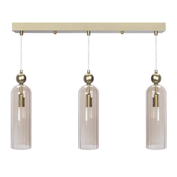 Lampa Dekoracyjna Wisząca AM202 3xE14 Złota Regina