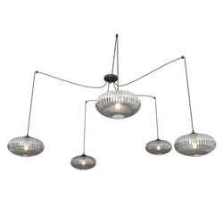 Lampa wisząca Emibig ORIGO 5 BL GRAFIT 1375/5