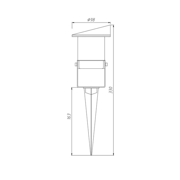 Refelktor Ogrodowy wbijany VILO 1xGU10 IP65