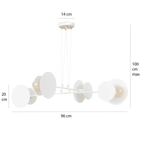 Lampa wisząca Emibig IDEA 4 Biały 793/4