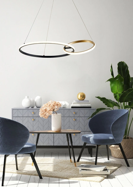 20002P-GD RANDO LAMPA WISZĄCA CZARNO-ZŁOTA/BLACK-GOLD