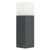 Słupek oświetleniowy zewnętrzny E27 wys. 33cm CUBE CB-330 BDG | ciemny popiel