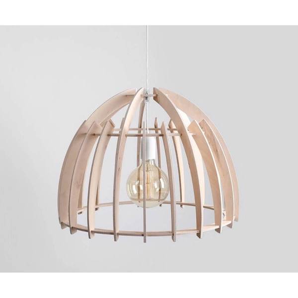 Aldex Lampa wisząca FOREST 970G, biały/drewno, 1x60W E27