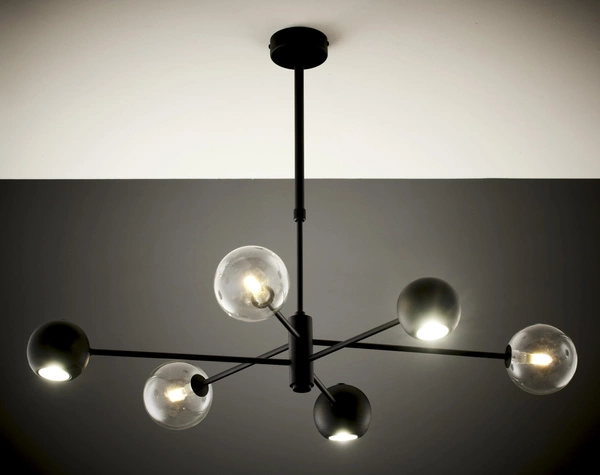 Nowoczesny Żyrandol MOKA wys. 47-69cm 3xG9 3xGU10
14W IP20 | Czarny