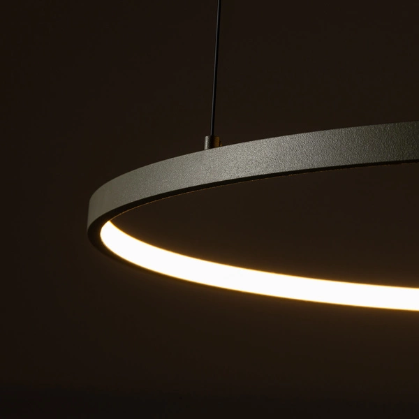 Lampa wisząca CIRCOLO LED SILK OLIVE M wys.140cm szer.60cm 21W 3000K 660lm IP20 | Silk olive