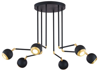 Nowoczesna Lampa sufitowa VILAR wys. 56cm 6xG10 14W IP20 | Złoty