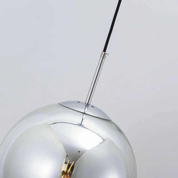 Nowoczesna lampa wisząca kula chrom PALLA śr 30cm