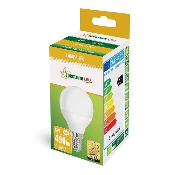 LED KULKA E-14 230V 6W NW SPECTRUM
