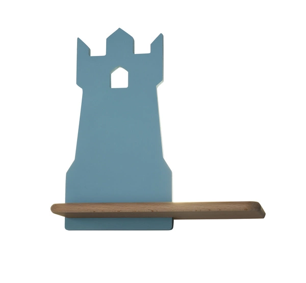 Kinkiet IQ Kids Tower z półką, 21-84729, niebieski, 5W LED, barwa neutralna 4000K