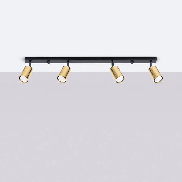 Plafon WINX 4L czarny/złoty