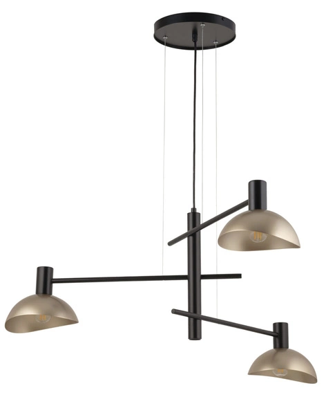 Lampa Sigma ARTIS 3 zwis czarny/złoty 40567