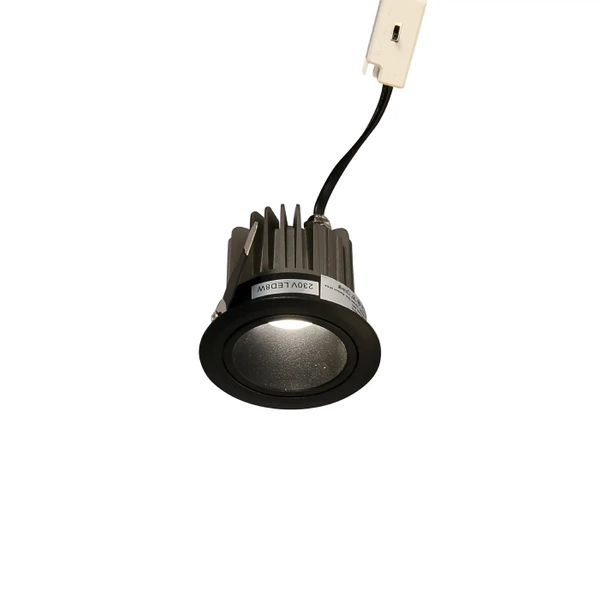 Oczko podtynkowe Pik LED czarne RL0106-CCT-BK
