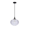 Lampa wisząca EXETER LEDEA, 24 cm, 50101276, czarny/transparentny, 1x40W E27