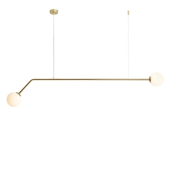 Aldex Lampa wisząca PURE 1064H30, złoty/biały, 2x40W E14
