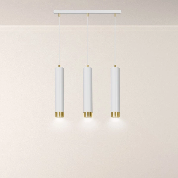 Lampa wisząca Emibig KIBO 3 WH/GOLD 642/3