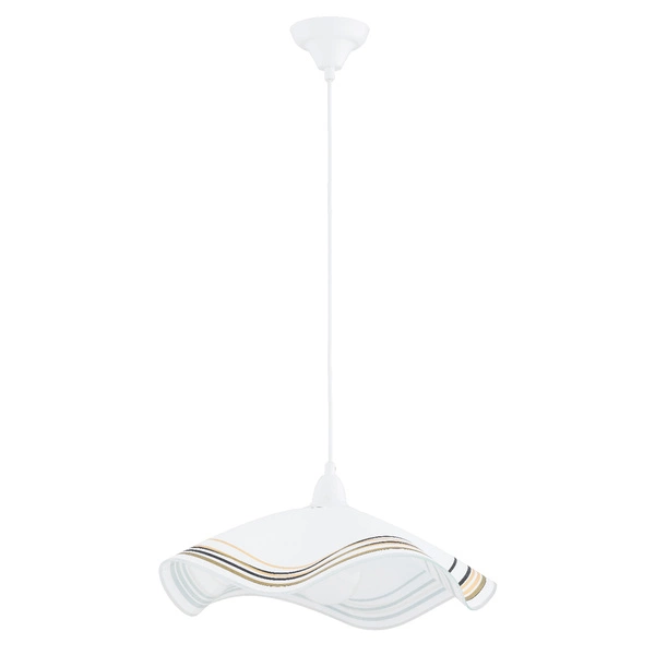 Lampa wisząca ALFA FLORES BIAŁA 1xE27 47cm | 61440