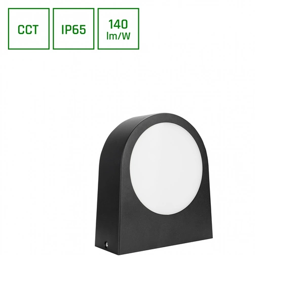 VERSA 15W CCT 230V 100ST IP65 70X180x196MM CZARNY ELEWACYJNA