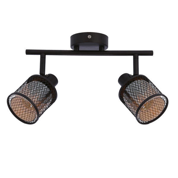 Lampa sufitowa CANABERA 2xE14 kawowe złoto/bursztynowy 92-81766