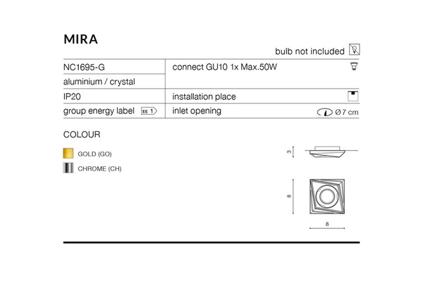 Azzardo MIRA GOLD 1464