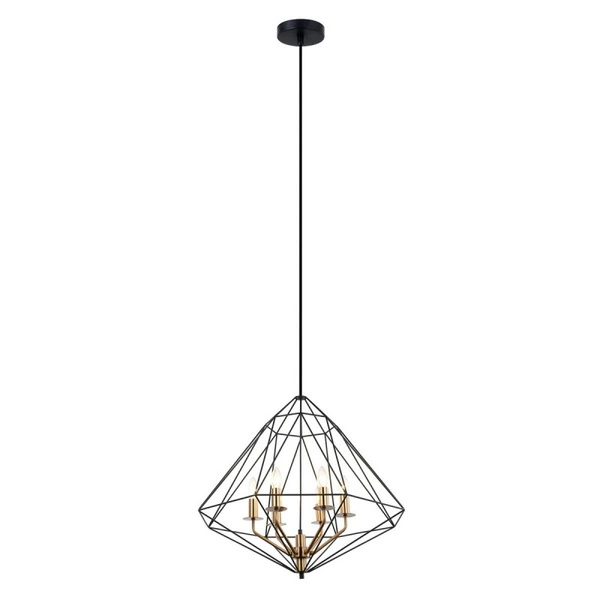 Lampa wisząca LOFT Maresmo dł. 65cm E14 | czarna