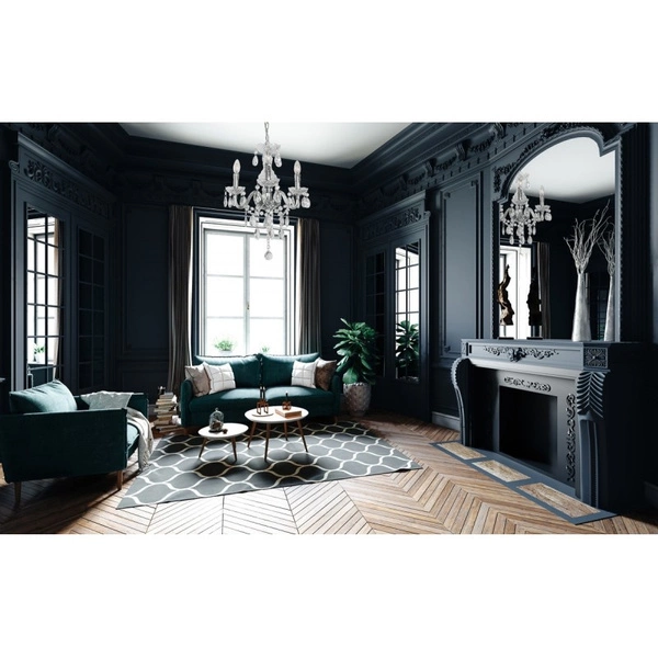 Lampa wisząca żyrandol Whiz śr. 48cm 3xE14 | chrom/transparentny