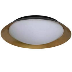 Plafon LED 31W Okrągły Czarno Złoty 3 Barwy Świecenia CCT Abruzzo Costa 50cm