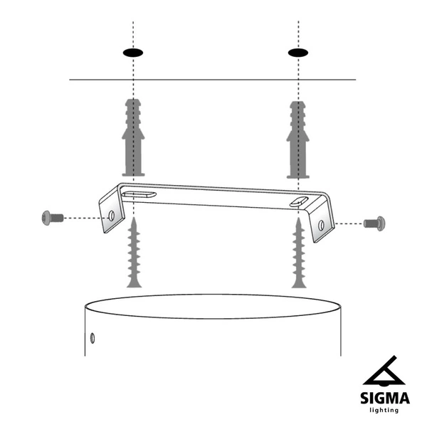 Lampa Sigma Tes 3 zwis złoty 33633