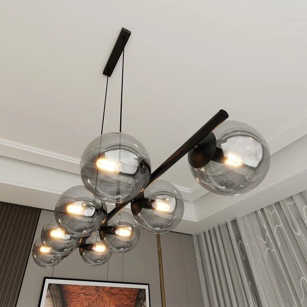 Lampa wisząca Emibig RORY 8 GRAFIT 1207/8