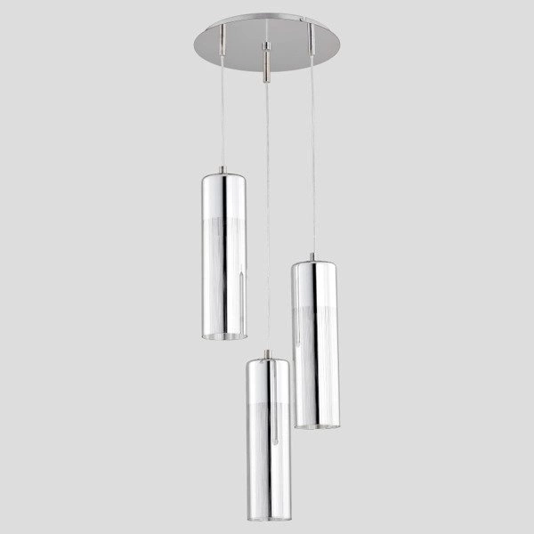 Lampa wisząca zwis RIVIERA chrom śr. 35cm