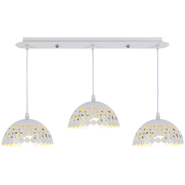 Lampa wisząca LISA , ML6139, biały/złoty, 3x60W E27