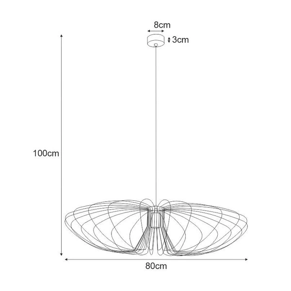 Lampa wisząca K-3409 z serii TIZI