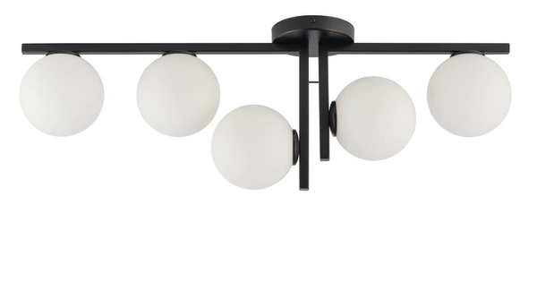 33287 Nowoczesna lampa sufitowa ANDY czarna OP.OŚW. 5PŁ