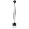 Lampa Wisząca DIEGO 3, PCV Czarna, E27 60W, SL.0573