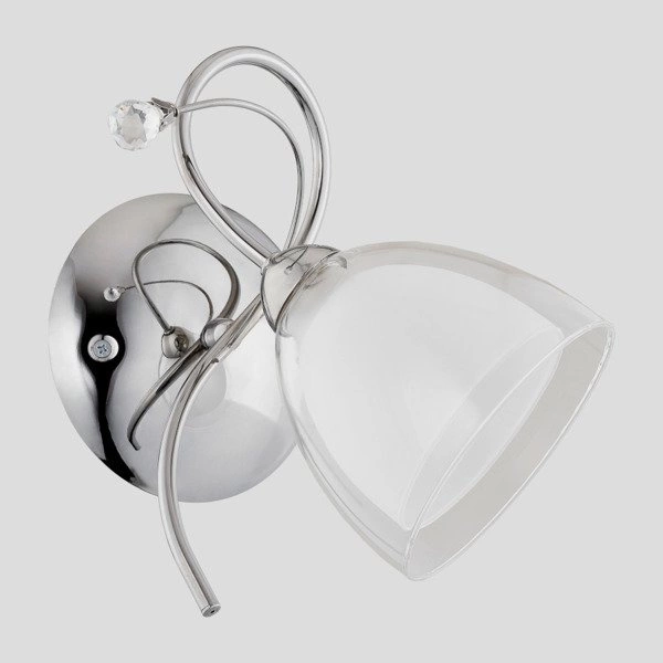 Kinkiet nowoczesny ADELINA chrom/biały